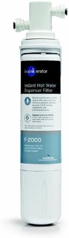 InSinkErator HOT250 Instant Hot Water Dispenser System, Single-Handle Faucet & F-2000S Premium Under Sink Water Filtration System for Instant Hot and Cold Water Dispenser System