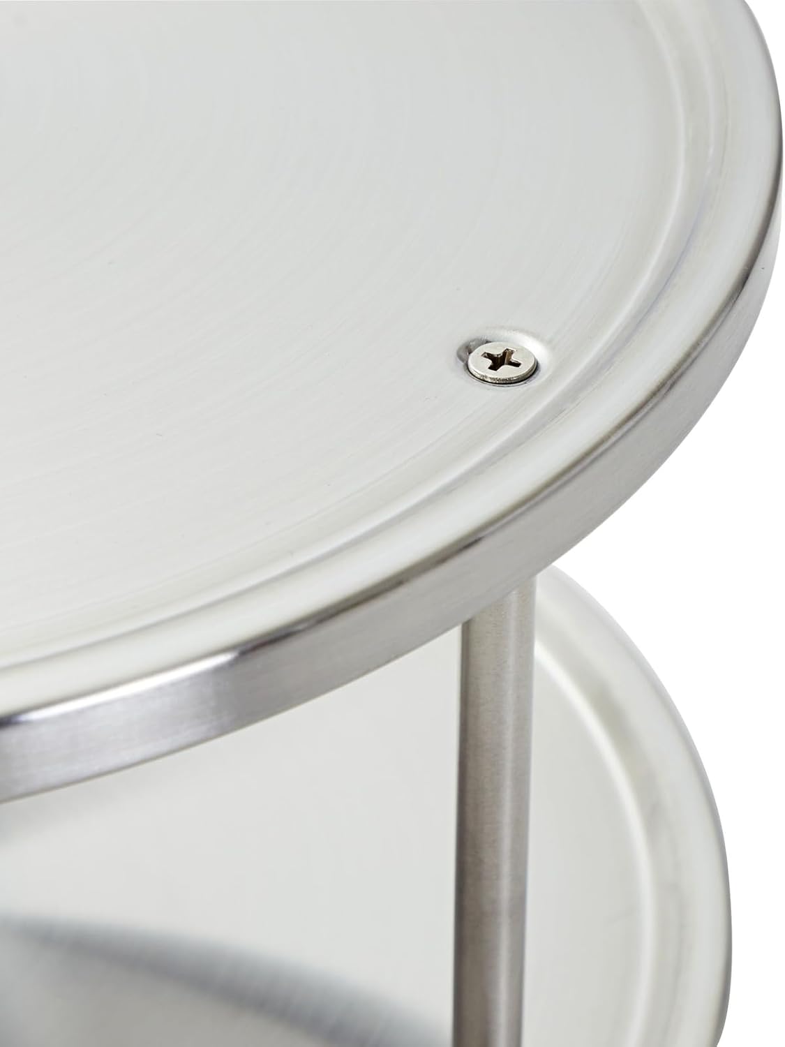 Juvale 2-Tier Lazy Susan Spice Rack Organizer for Cabinet - Stainless Steel Spice Carousel - Pantry & Kitchen Countertop Organizer (10.5 in)