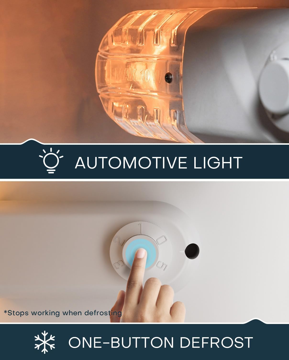 Upstreman 4.4 Cu.Ft Mini Fridge with Freezer, Single Door Mini Refrigerator for Bedroom, Extra Large Capacity, Energy-efficient, Small fridge for Office, Dorm, Kitchen, Black-BR44