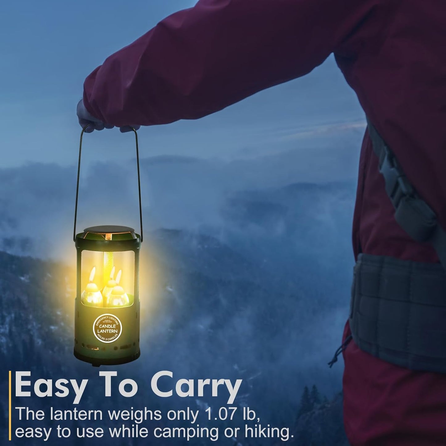 Candle Lantern, Camping Gear for Campers Use, Without Candles