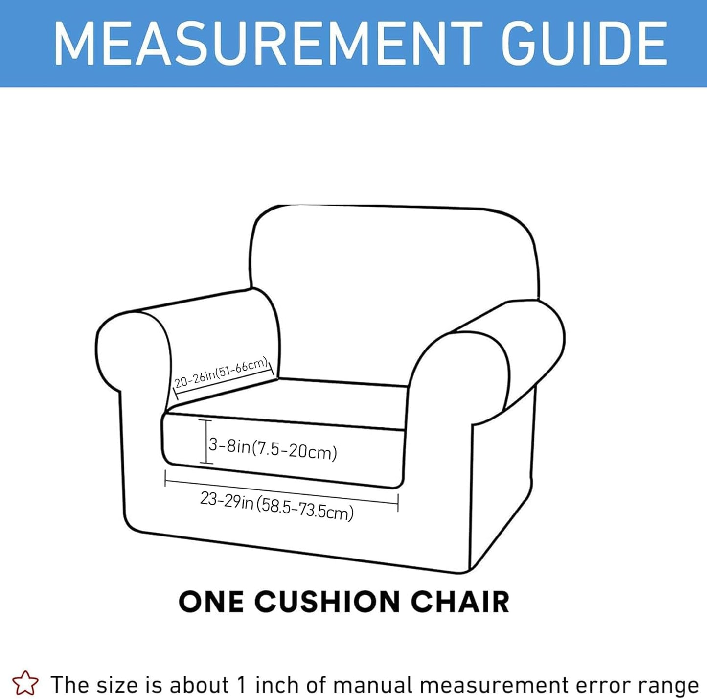 hyha Waterproof Couch Cushion Covers, Stretch Sofa Couch Seat Slipcover for Dog Washable, Non-Slip Waterproof Outdoor Cushion Covers for Patio Furniture Replacement (1 Piece for Small, Navy)