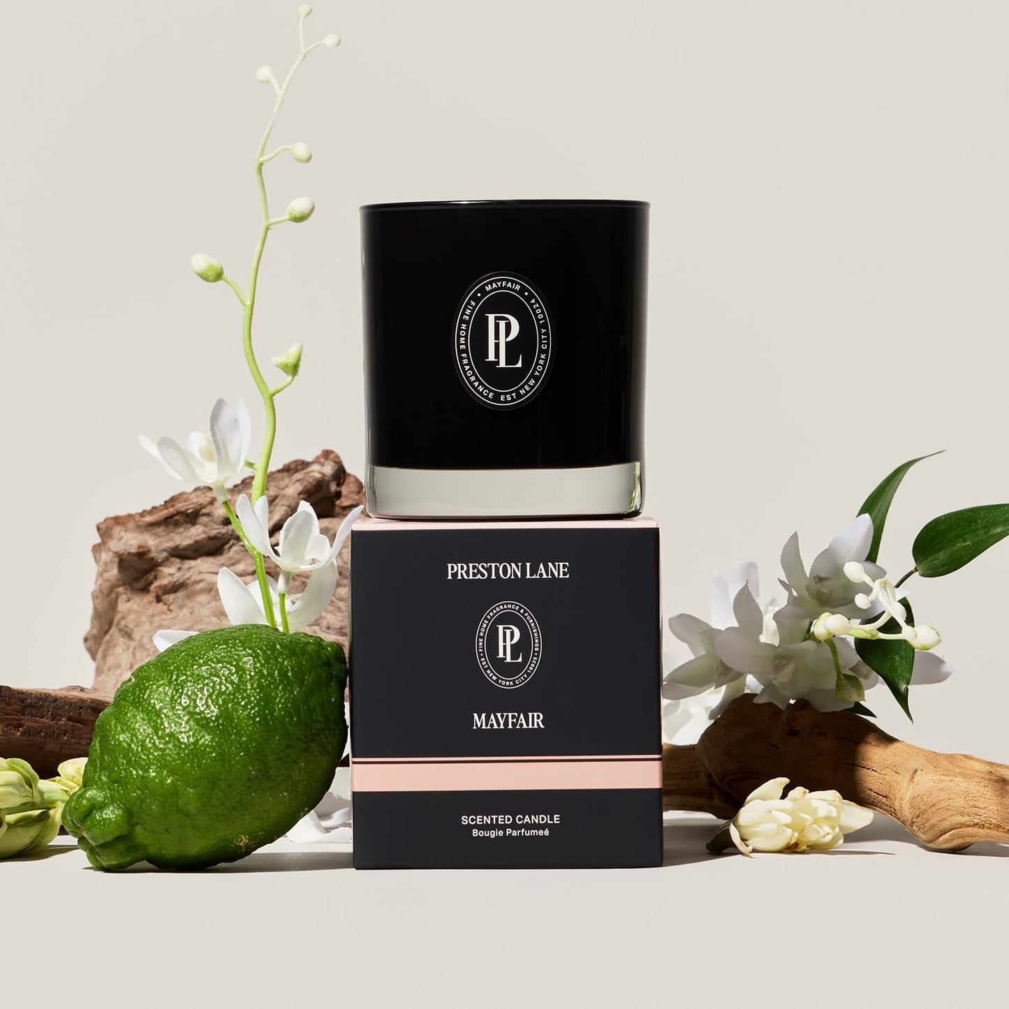 The Scented Candle, Luxury Candle with Vegan, Soy Wax Blend, Mayfair, 7.5 Oz