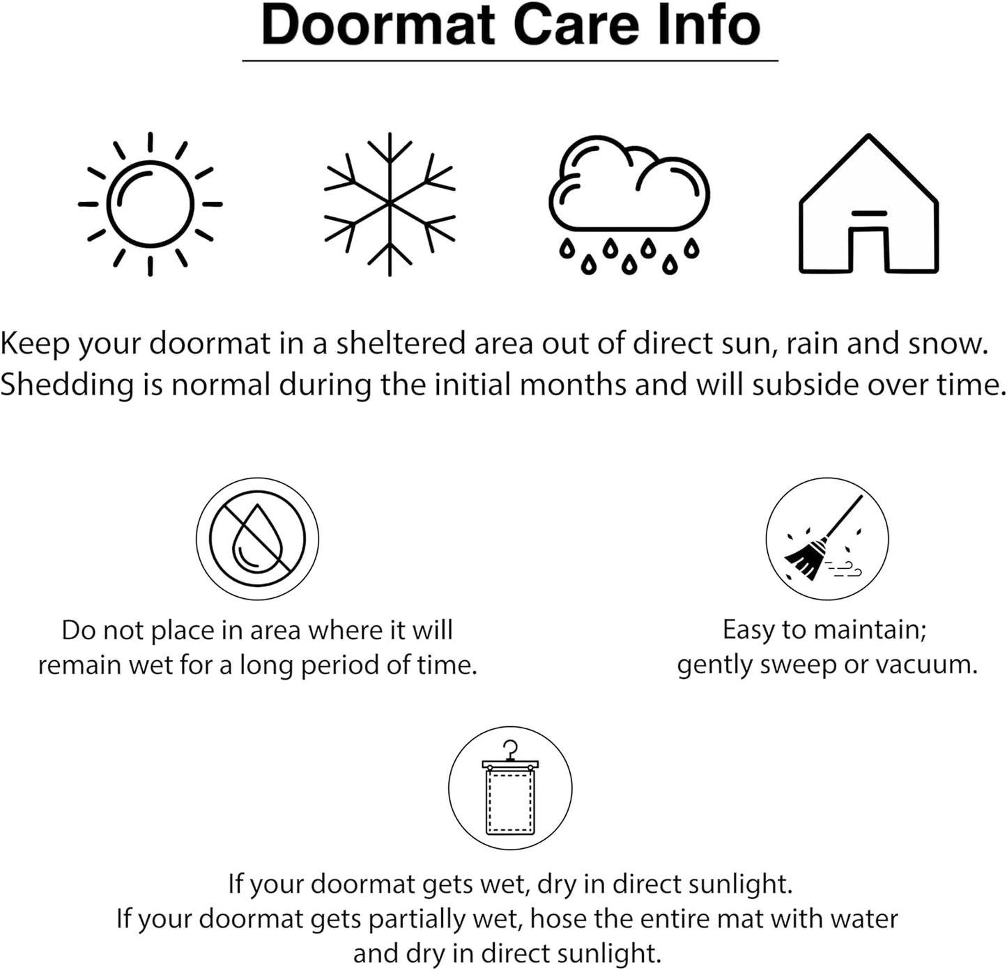 Calloway Mills 152961830C Black Border 18" x 30" Monogram Doormat, (Letter C)