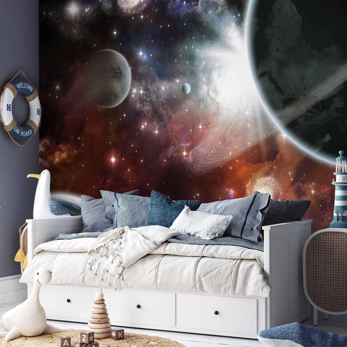 artgeist Premium Wall Mural Cosmos Galaxy 79x55 in - XXL Non-Woven Wallpaper Fleece Wall Decor Photo Print Picture Image Design Home 10110905-32