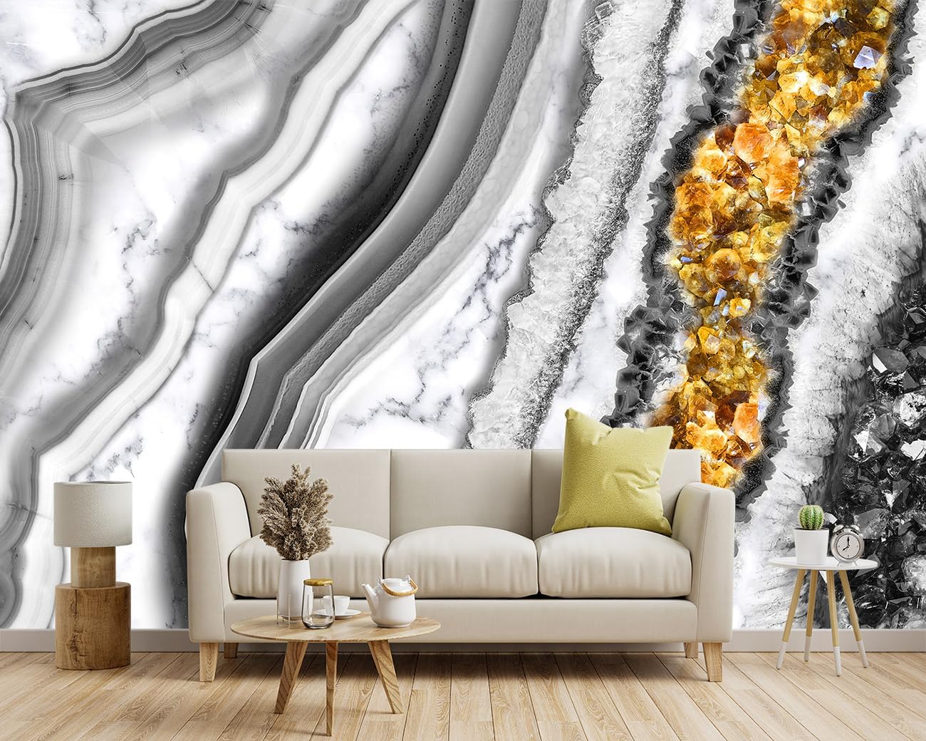 -Black and Gold Marbled Fabric Wallpaper Living Room Abstract Art Bedroom Bathroom Large Wall Mural- 137"x96"( not Peel and Stick)