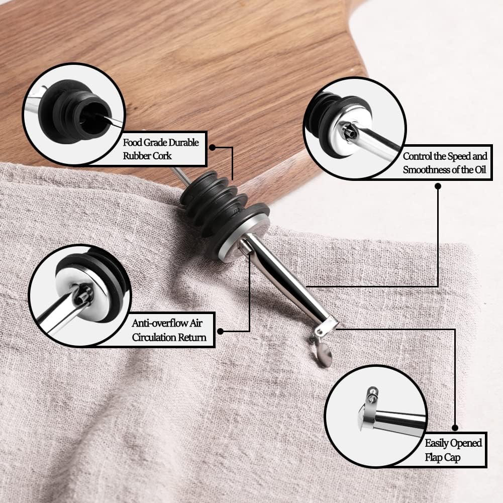 Sweejar Ceramic Olive Oil Dispenser Bottle, 20 Oz Relief Opaque Oil Cruet Protects Oil To Reduce Oxidation, Suitable for Storage Oil, Vinegar, Soy Sauce, Coffee Syrup, Liquids, Set of 1 (Beige)