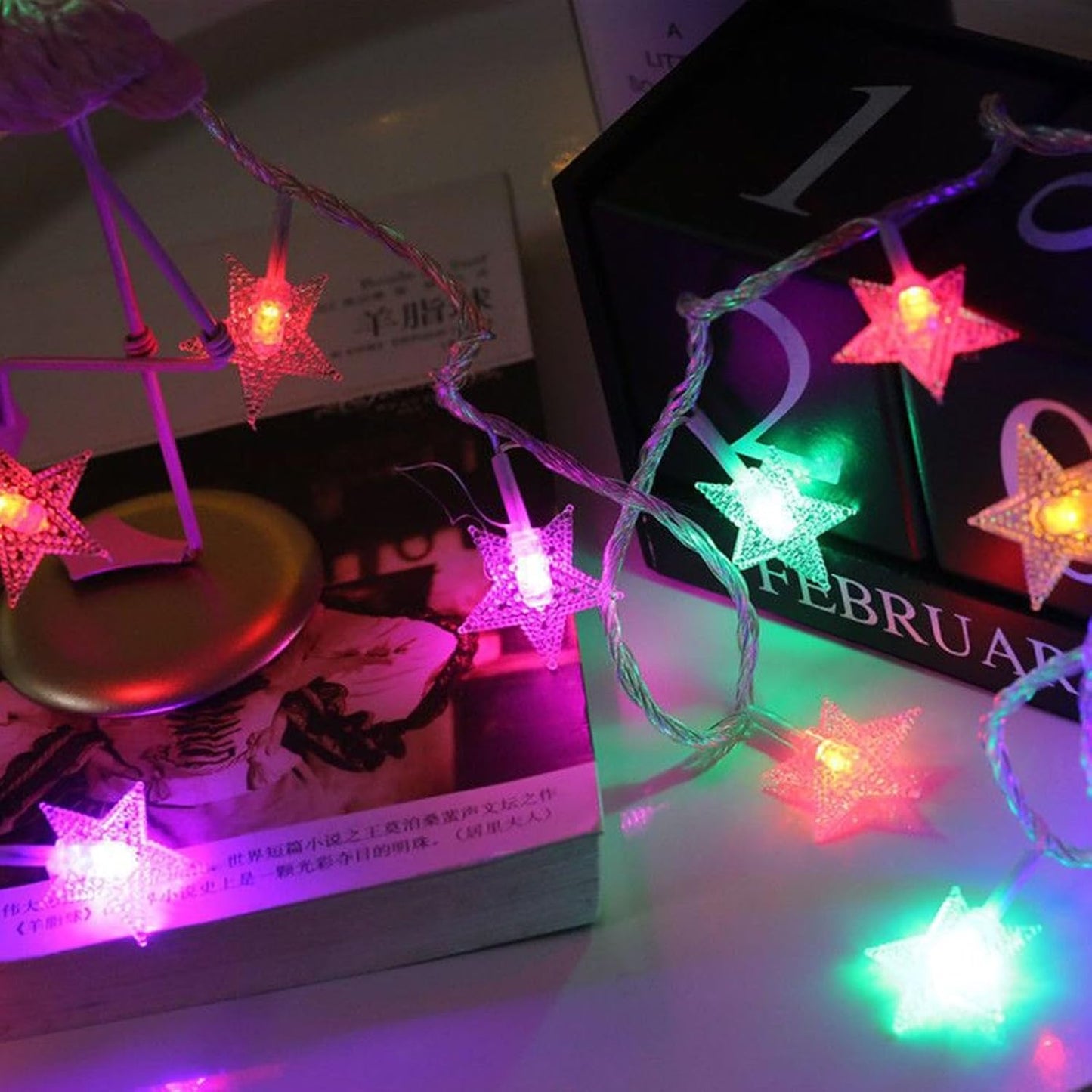 String Lights Battery Operated - Waterproof Fairy Christmas Lights, LED Star Twinkle Light for Indoor Outdoor Tent Loft Bed Patio Party Wedding Holiday Camping Decor