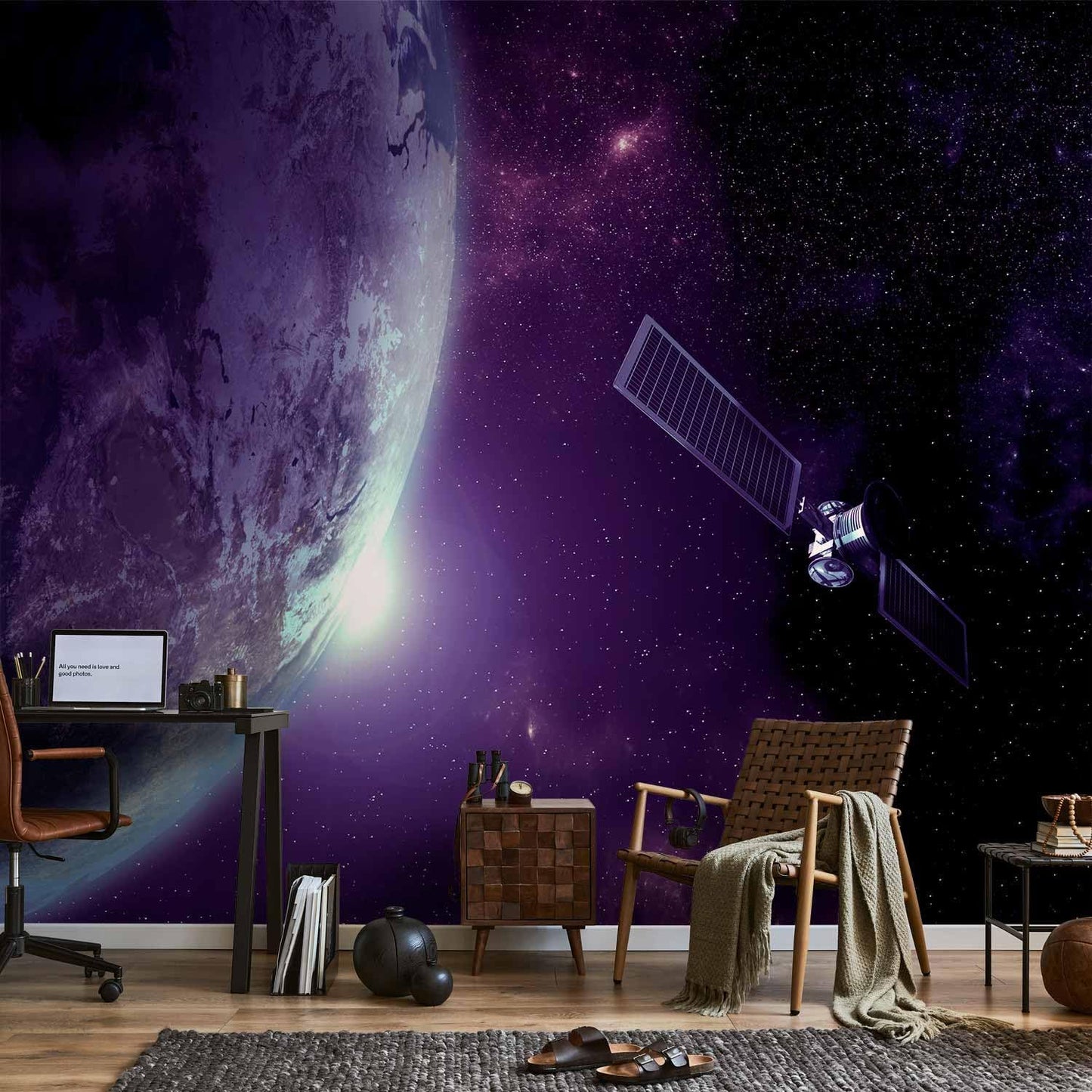 artgeist Premium Wall Mural Cosmos Galaxy 138x101 in - XXL Non-Woven Wallpaper Fleece Wall Decor Photo Print Picture Image Design Home n-B-0007-a-d