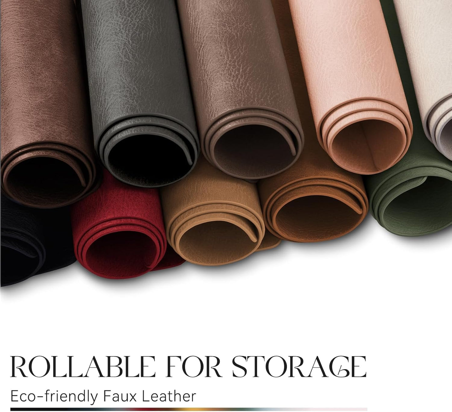 MOSAYT Vinyl Placemats Set of 4-12 X 17 Inch - Faux Leather 100% Waterproof Oil-Proof Wipeable PU Place Mats, Heat Resistant Reversible Table Mats for Kitchen, Dining, Outdoor (Olive Green)