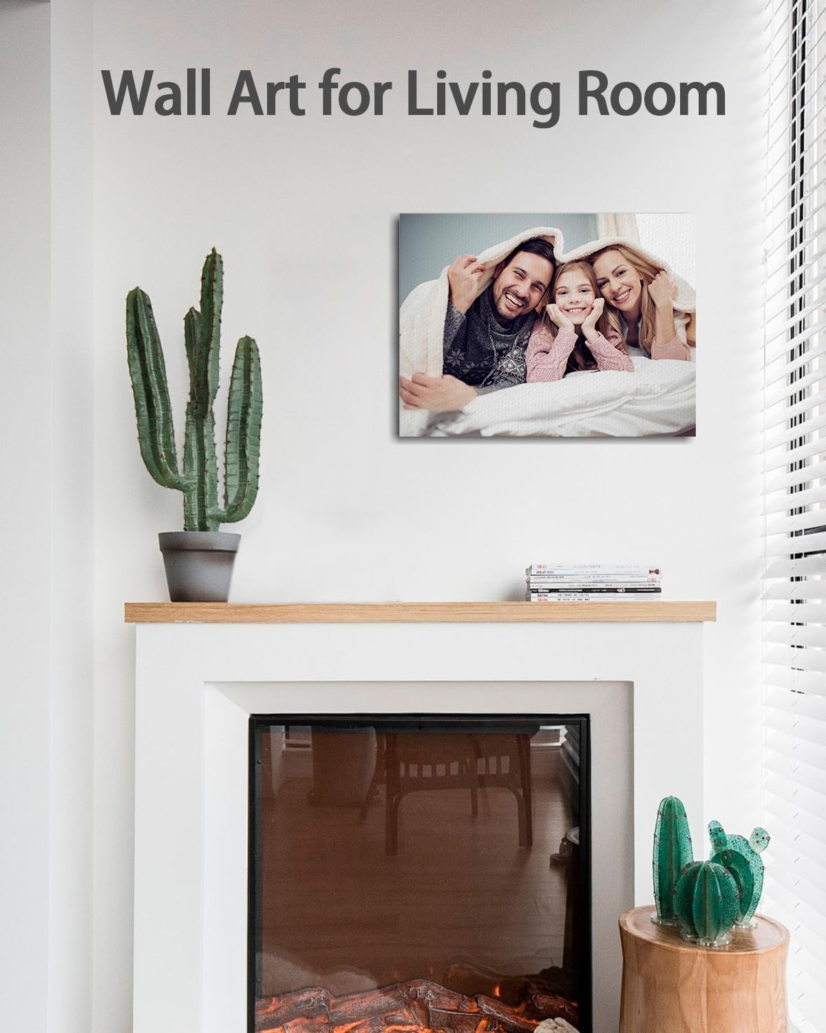 AbcCustomize Canvas Prints with Your Photos, Personalized Photo To Canvas Print for Bedroom, Living Room, Farmhouse Office Decor,Custom Canvas Wall Art for Gifts & Keepsakes, Ready to Hang