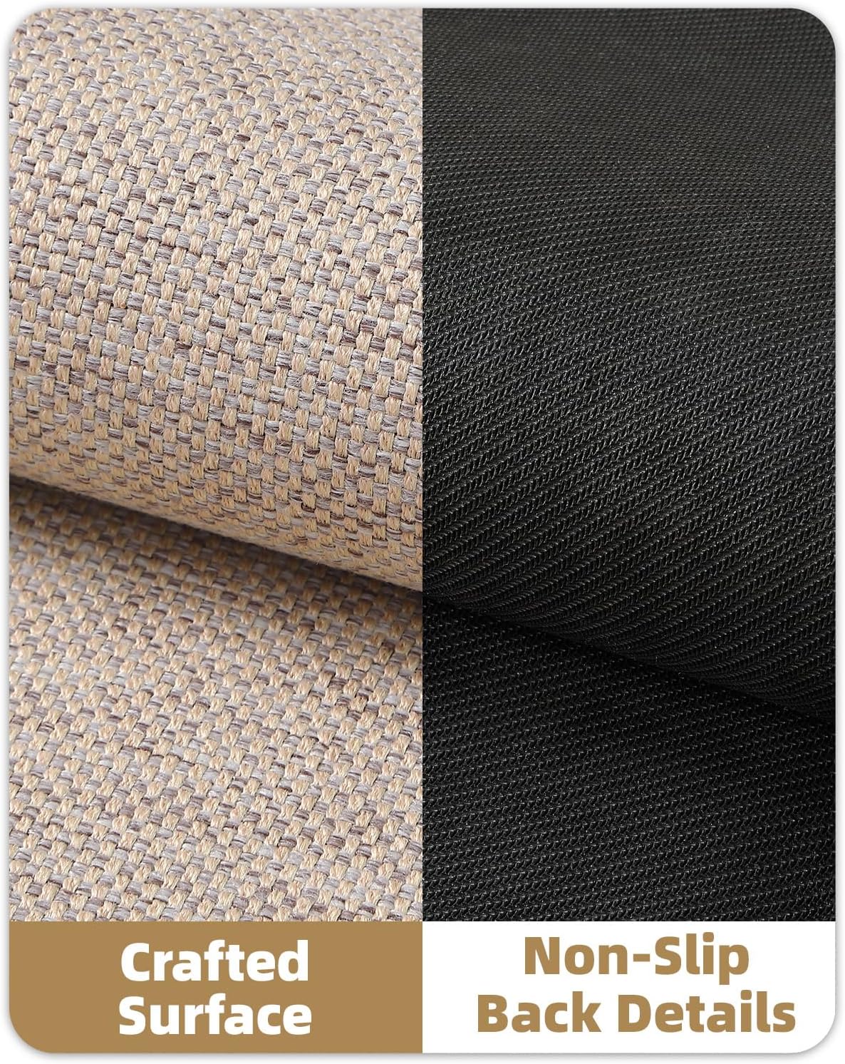 Color&Geometry Front Door Mat Indoor 32"x48", Ultra Non Slip Rubber Backed Dirt Trapper, Low Profile Thin washable, Easy Clean Entry Entryway Rug Door Mat Indoor Entrance, Khaki (Rolled-up NO Creases)