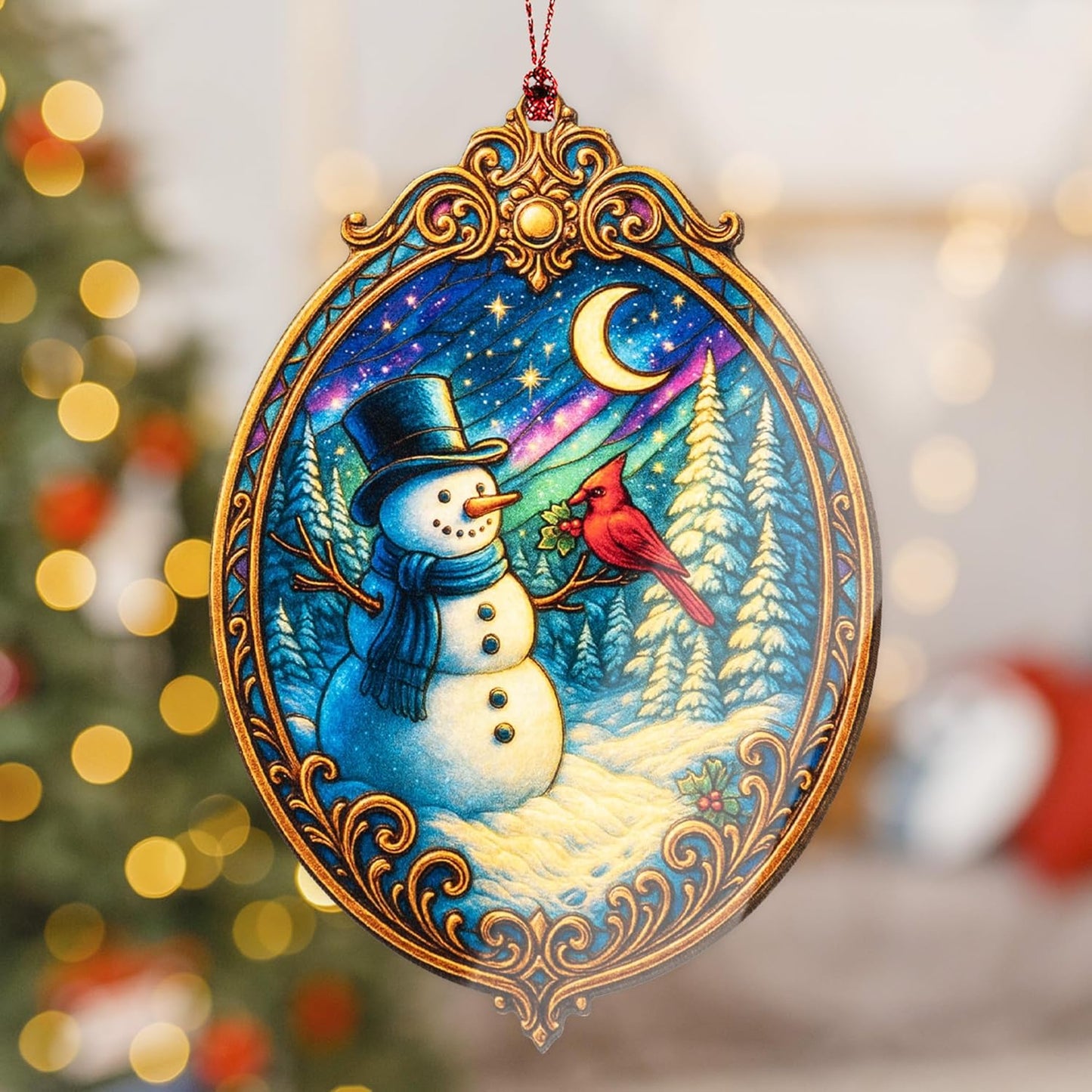 Christmas ornament 2025, snowman ornaments for christmas tree, xmas ornament, acrylic christmas ornaments, Snowman Decoration, Suncatcher Effect stained glass window hanging, car hanging