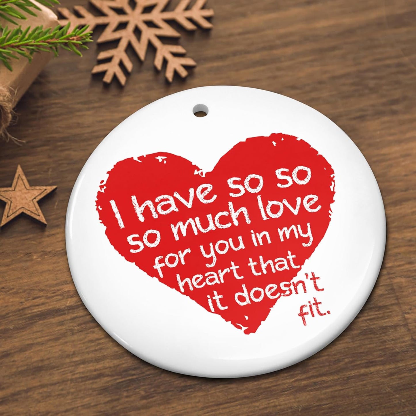 OASSIE Couple Gifts for Men, Women - Christmas Ornaments 2025, Anniversary, Engagement, Wedding Gifts for Couples, Birthday Him, Her, Wife, Husband - Christmas Decorations Ceramic Ornaments