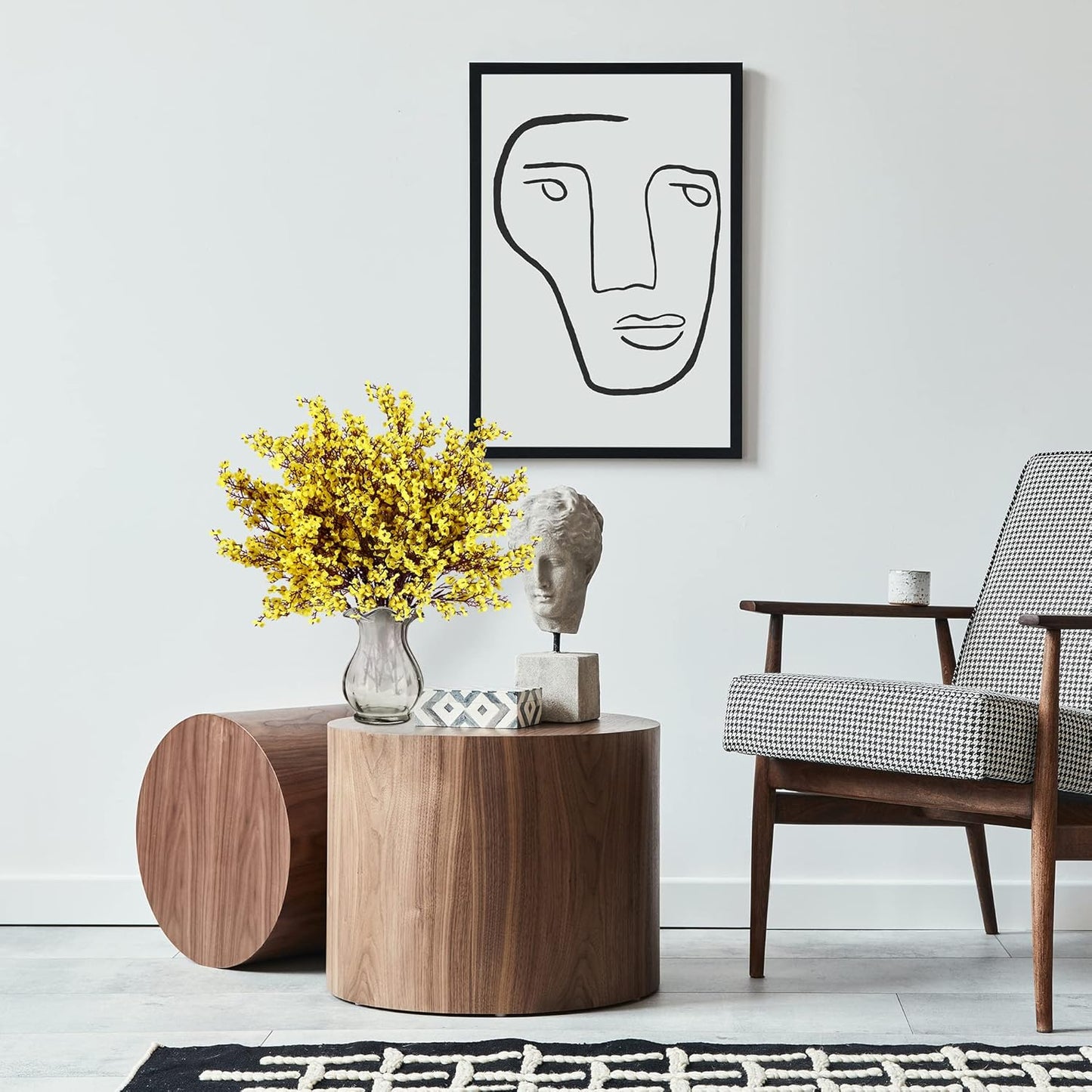 Sggvecsy 10 Pcs Babys Breath Artificial Flowers Gypsophila Bouquets Bulk Real Touch Fake Silk Flowers for Home Wedding DIY Floral Arrangement Kitchen Table Centerpiece Festival Decoration (Yellow)