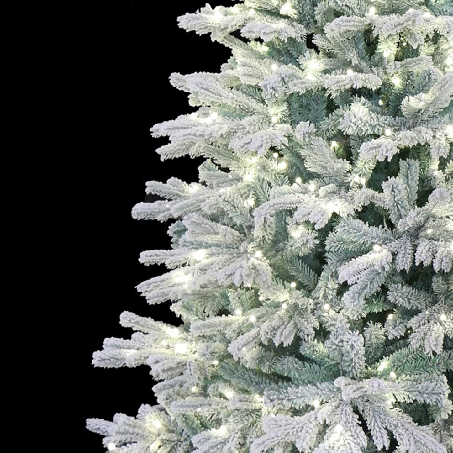 5 Foot Pre-lit Snow Angel Blue Spruce Flocked Artificial Christmas Tree (5ft Pre-lit)