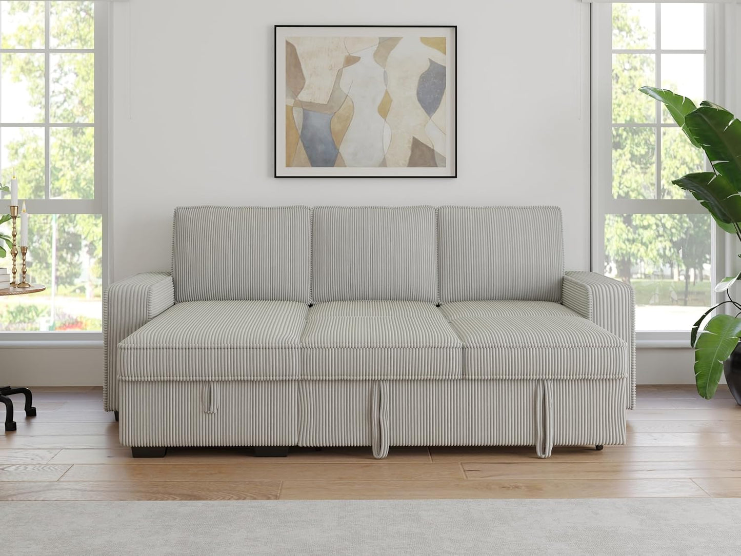 91-inch Reversible Sectional Sleeper