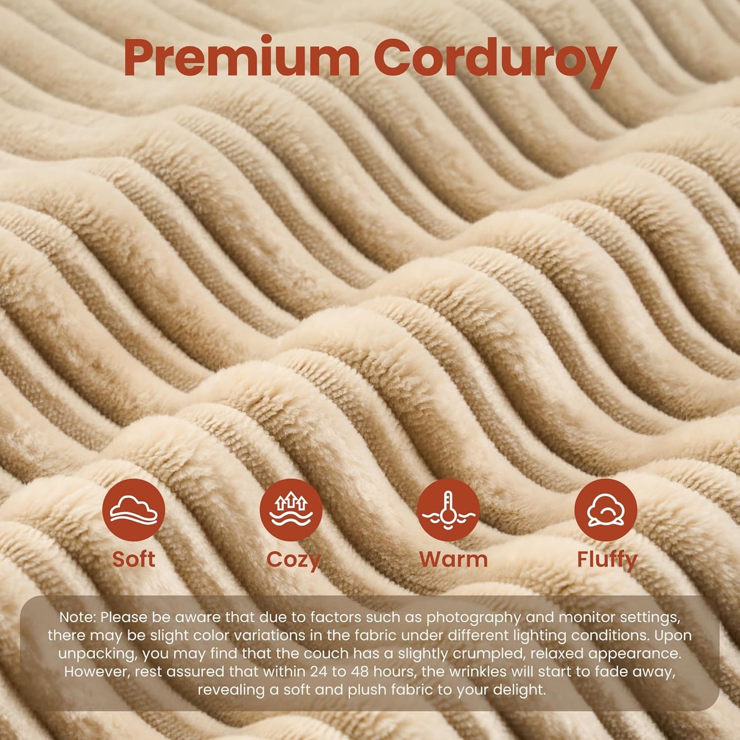 ovios 105” Modular Sectional Sofa with Thicken Seat Cushion, Cloud Couch with Deep Seat, Modern L-Shape Sofas Couches with Chaise,Upholstered Couches for Living Room Bedroom,Camel