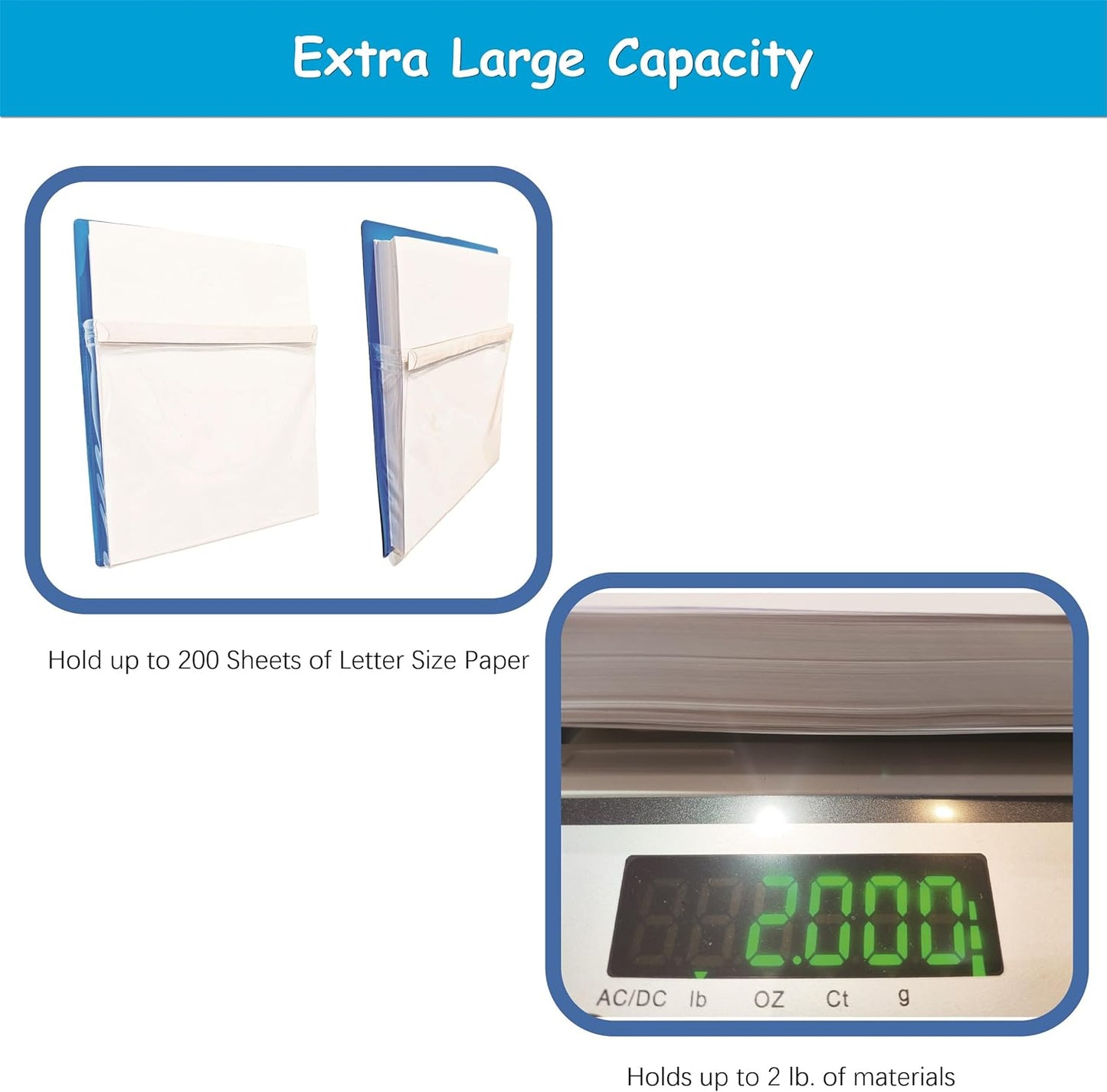 Magnetic Pocket 4 Pack – Self-Adhesive Magnetic Storage Pouch for Documents, Notes & Tools, Strong Magnet Backing for Fridge, Whiteboards, and Metal Surfaces (White 4Pcs)