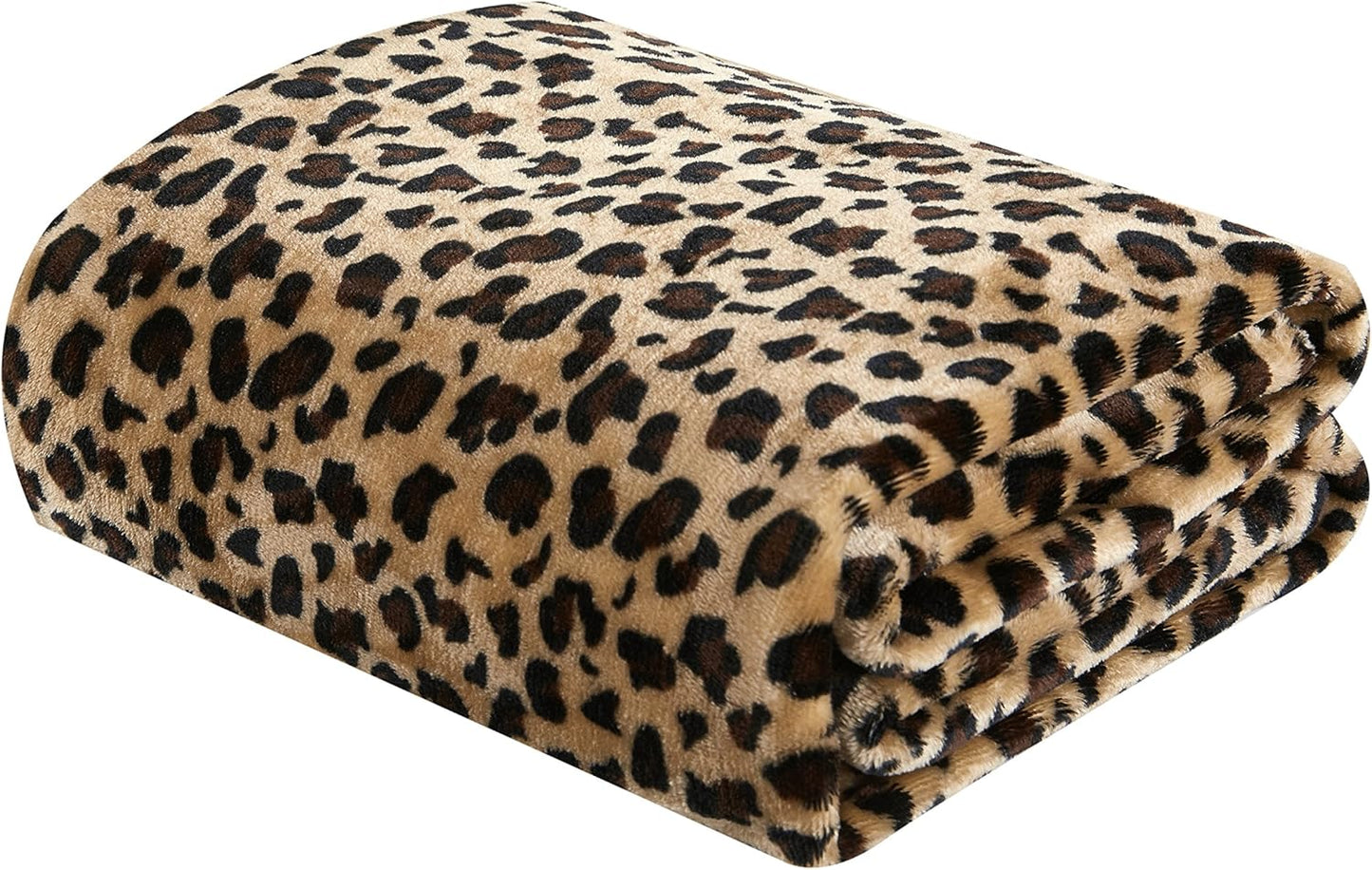 MERRYLIFE Leopard Throw Blanket Decorative Fleece Throw | Ultra-Plush Colorful Oversized | Couch Blanket Travel Lap | Large Size(60" 90",Cheetah)