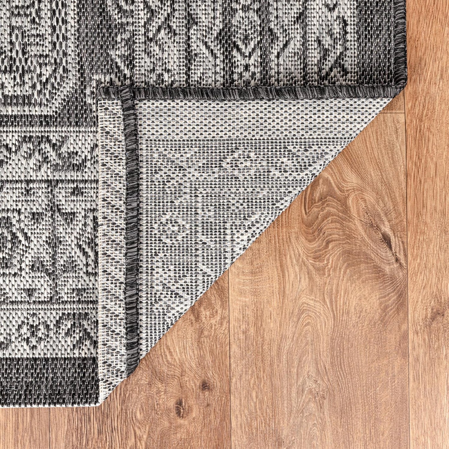 Keen Home Design Terrace Outdoor Area Rug - 5x8 Washable Indoor/Outdoor Rug for Patio, Kitchen, Balcony, Beach, Garden, Deck and Porch, Size: 5'3"x7'7"