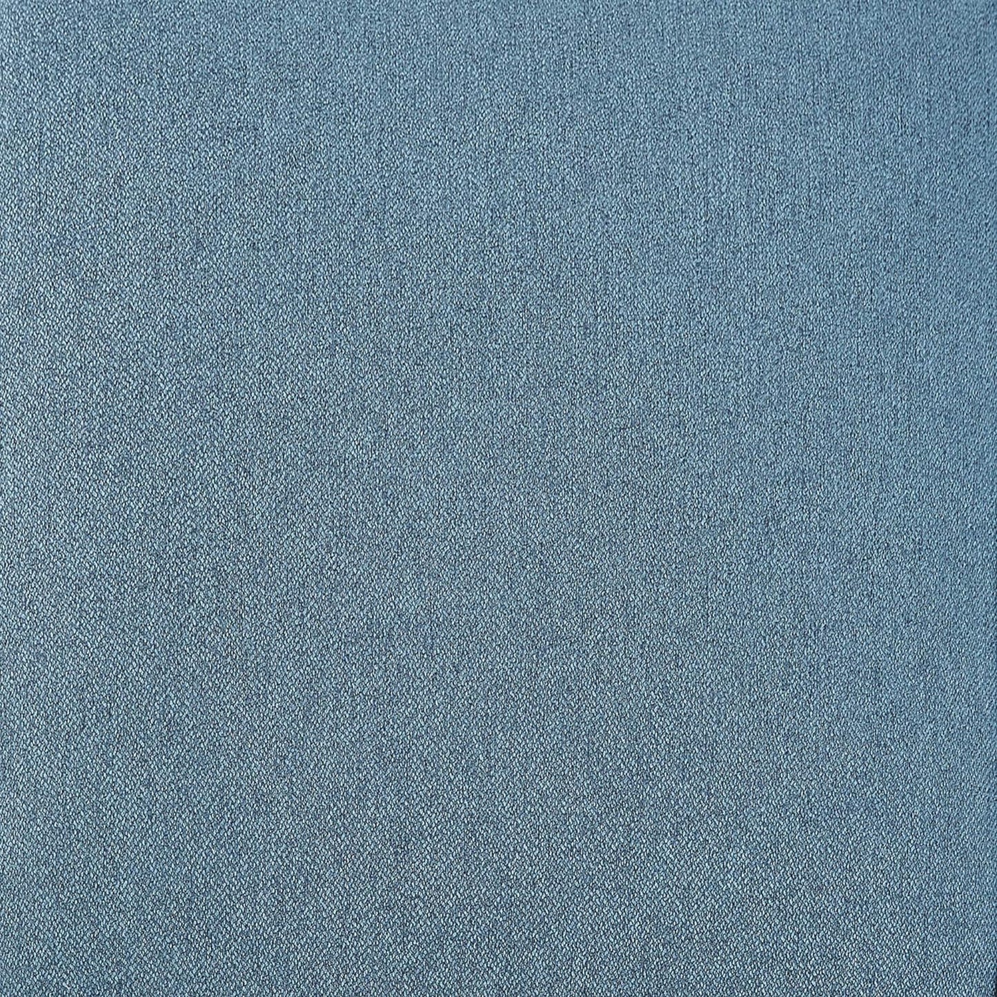 Amazon Basics Small Ottoman Foot Rest, Mid-Century Modern X Square Polyester Foot Stool, Indigo Blue, 20"W x 18"D x 18"H (Previously Rivet Brand)