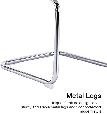 Mid Century Modern Rattan Dining Chairs Set of 4, Boucle Kitchen Chairs with Handwoven Mesh Rattan Backrest and Metal Legs, Upholstered Accent Side Chairs, White