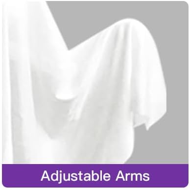 4 Pack Halloween Hanging Ghosts, 27.5 Inch with Light Up Ghost Kit for Indoor Outside Ornaments, Spooky Yard Tree Halloween Decorations Outdoor, Party Décor