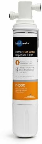 InSinkErator Stainless Steel Tank, HC250MBLK-SS HOT250 System & F-1000S Standard Under Sink Water Filtration System for Instant Hot and Cold Water Dispenser System