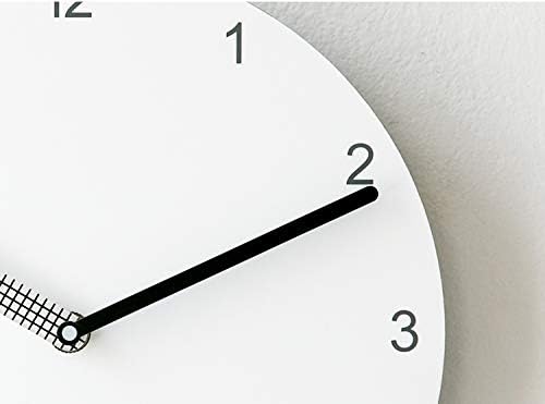 Stephanie Imports Modern Minimalist White & Black Wall Clock