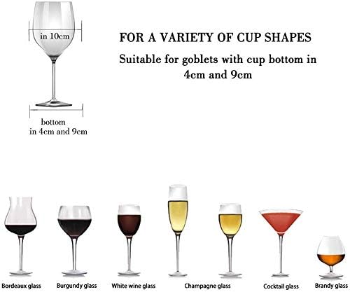 Wine Glass Rack - Under Cabinet Stemware Wine Glass Holder Glasses Storage Hanger Metal Organizer for Bar Kitchen Gold