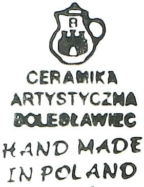 Blue Rose Polish Pottery Peach Posy Oval Platter