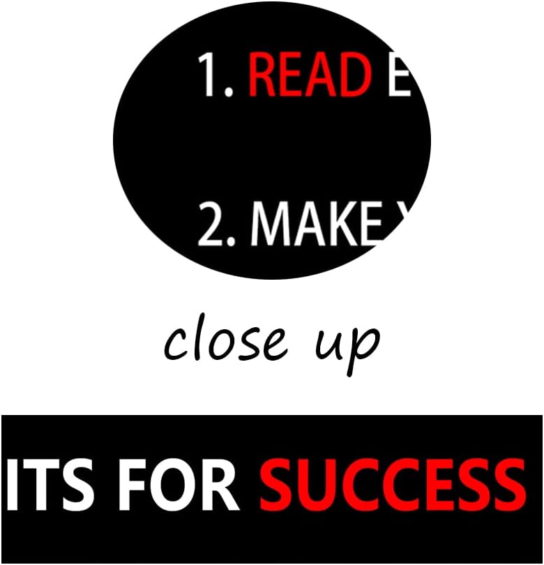 Motivational Wall Art 7 Habits For Success Inspirational Entrepreneur Quotes Canvas Painting Prints Poster Inspiring Office Decor Living Room Gym Decoration Framed Ready to Hang [12''W X 18''H]