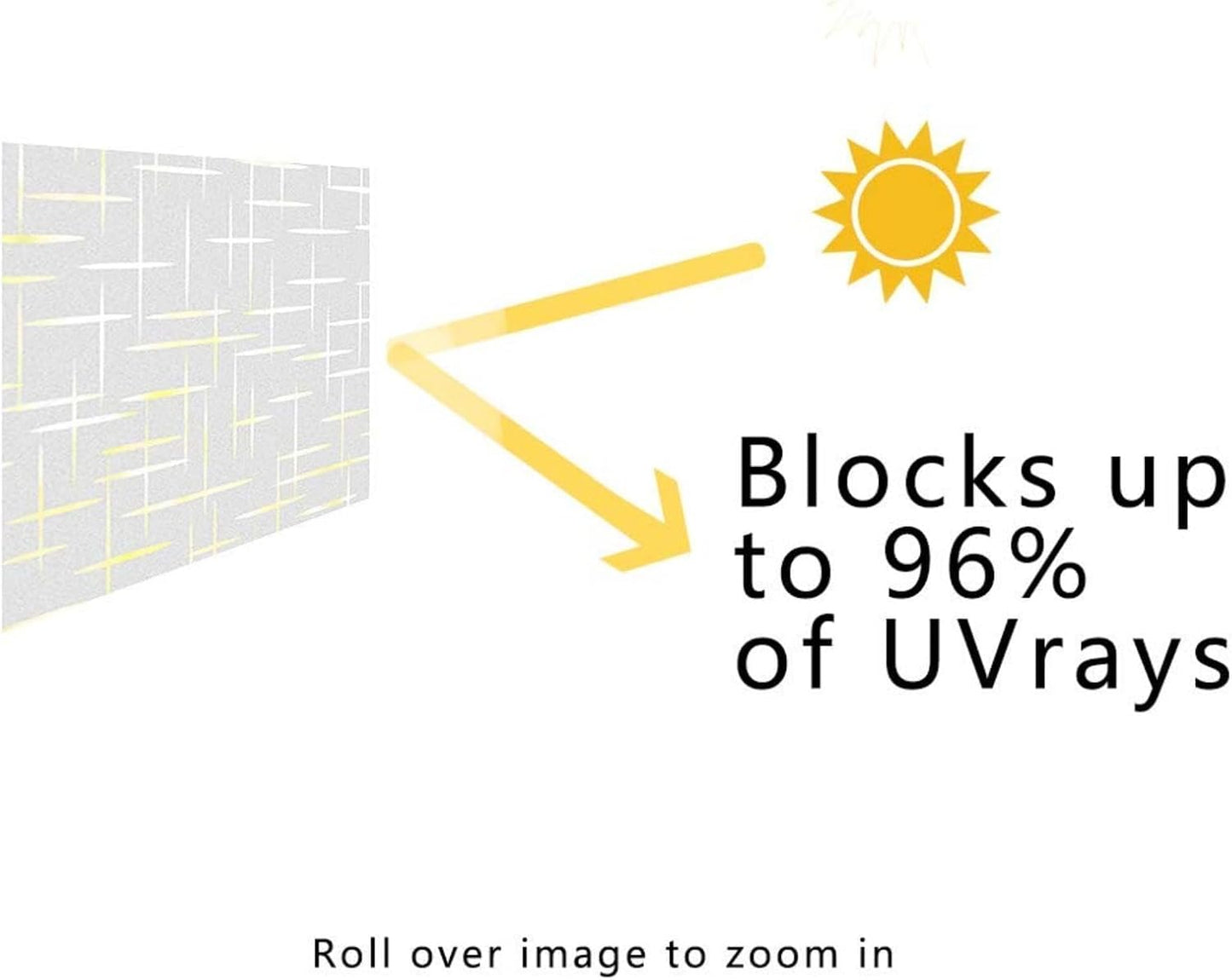 Finnez Frosted Window Film Non-Adhesive, Frosting Privacy Film for Glass Windows, Self Static-Cling Decorative Window Cling for Home Office UV Protection Cross Pattern, 35.4 x 157.4 inches