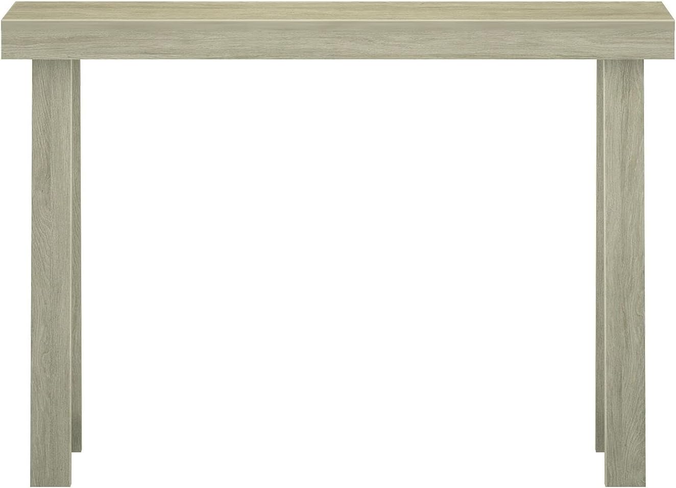 Plank+Beam Solid Wood Console Table, 46.25 Inch, Sofa Table, Narrow Entryway Table for Hallway, Behind The Couch, Living Room, Foyer, Easy Assembly, Seashell