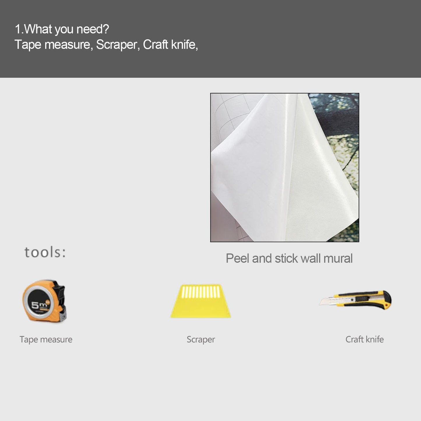 Forest Landscape Wall murals Woodland Tree Peel and Stick Wallpaper for Bedroom Living Room - 96"x137"