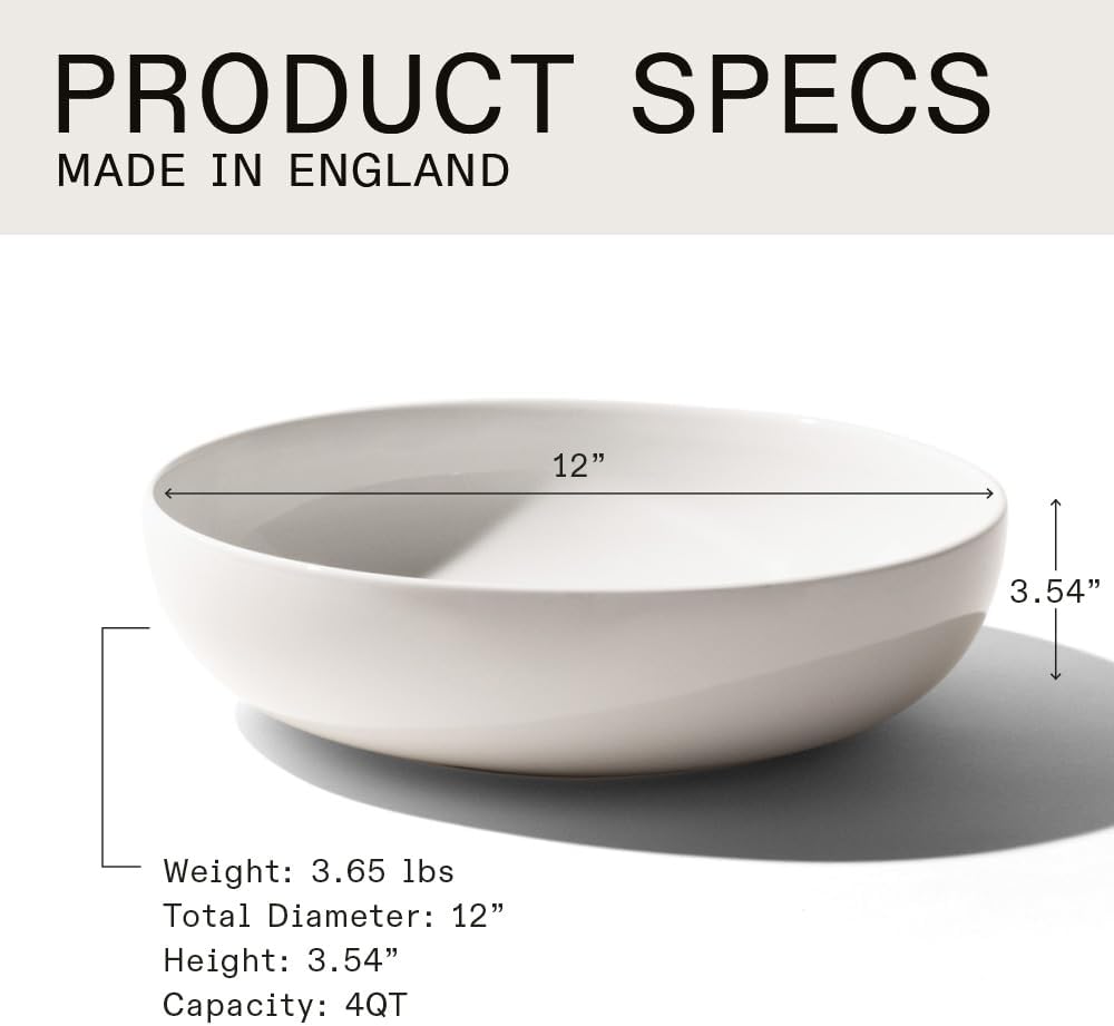 Made In Cookware - Serving Bowl - White - Porcelain England
