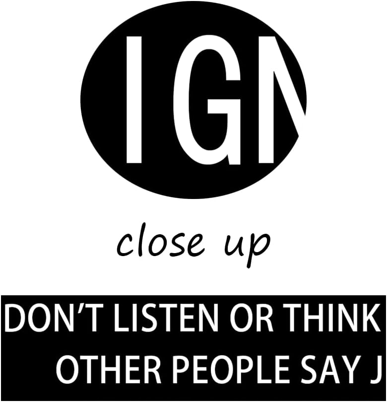 Motivational Canvas Wall Art Ignore Verb Inspirational Poster Picture Painting Modern Inspiring Positive Artwork for Home Living Room Office Bedroom Gym wall Decor Ready to Hang [30''W x 40''H]