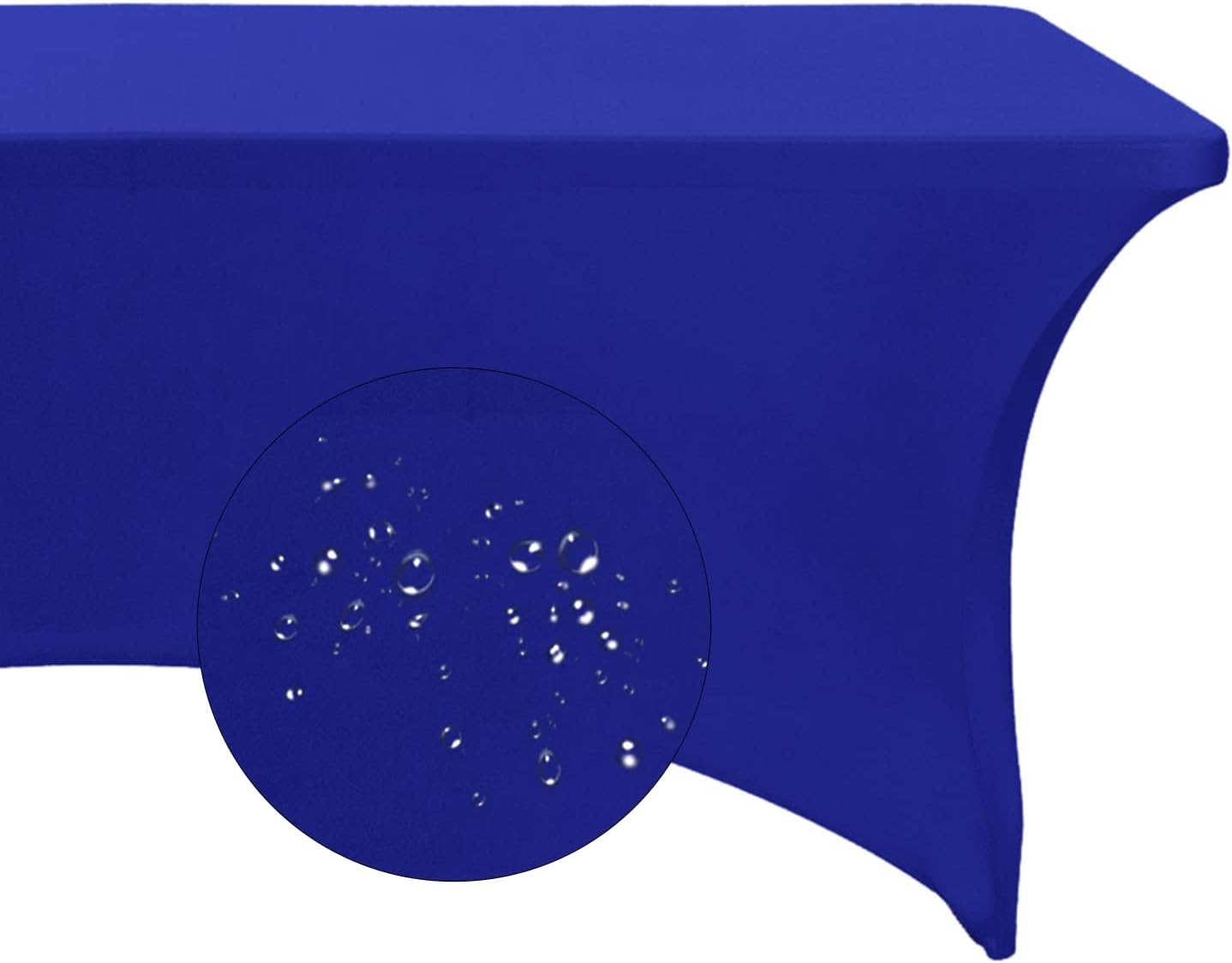 Spandex 4ft Waterproof Table Cover for Party,Wedding, Banquet, and Events(Royal Blue)
