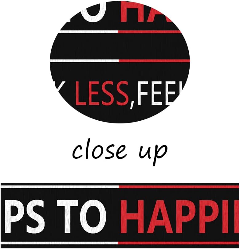 Motivational Wall Art Steps For Happiness Inspirational Positive Poster Inspiring Canvas Painting Prints Wall Pictures for Office Living Room Home Decor Framed Artwork [30''W x 40''H]