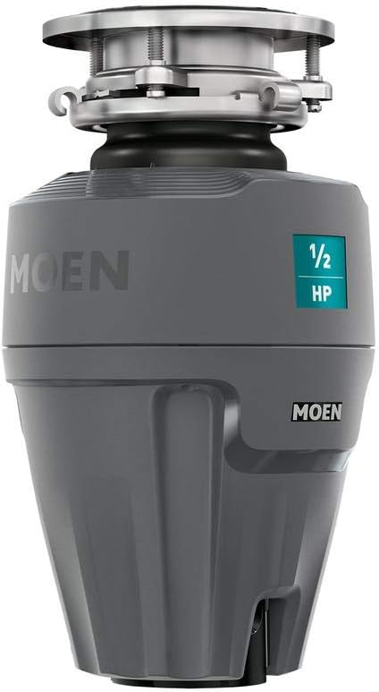Moen Gray EX Series Prep Series 1/2 Horsepower Garbage Disposal, EX50C