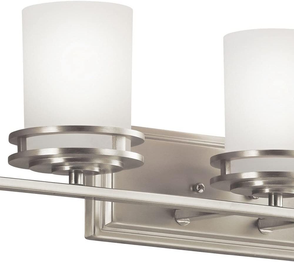 Kichler Hendrik 43" 5 Light Vanity Light with Light Umber Etched Glass Olde Bronze®