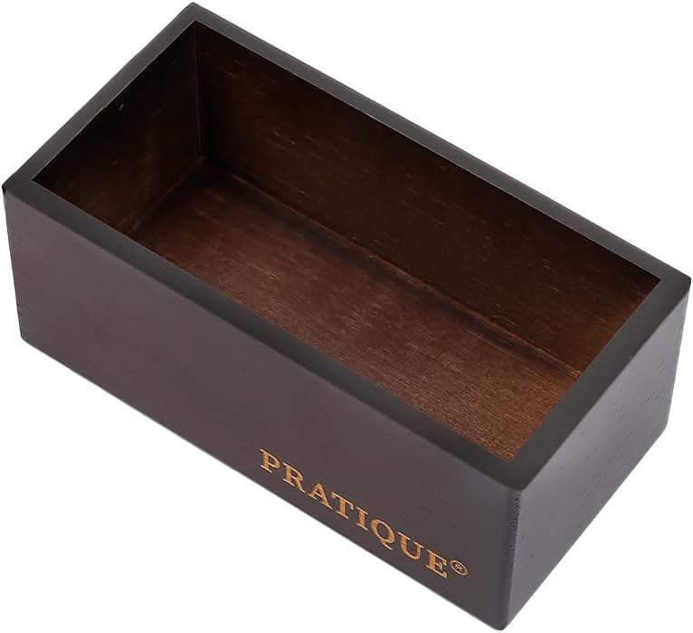 Bamboo Drawer Organizer - Kitchen Utensil Organizer Silverware Tray Cutlery Holder，Office Desk Supplies and Accessories,5.9 * 3 * 2.6,Nut-brown