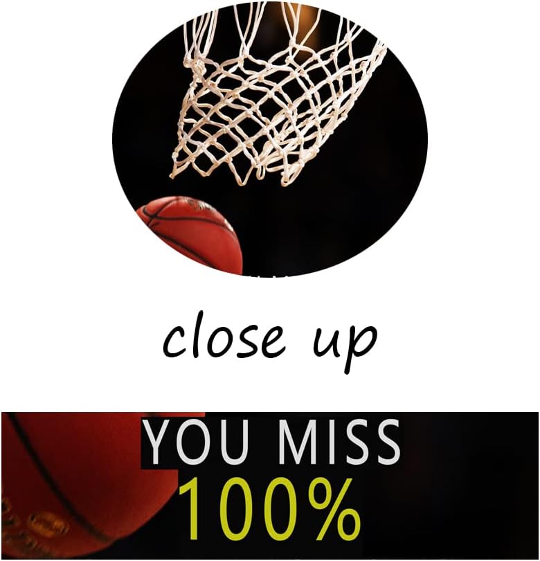 Motivational Sports Star Quotes Canvas Wall Art Inspirational Positive Affirmation Poster Decor Print Modern Inspiring Picture Painting Framed Artwork for Office Home Wall Decor[18''W X 24''H]