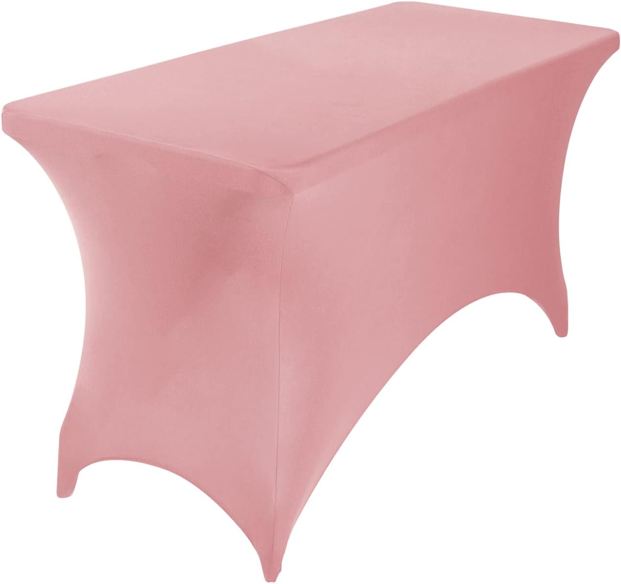 Spandex 4ft Waterproof Table Cover for Party,Wedding, Banquet, and Events(Dusty Pink)