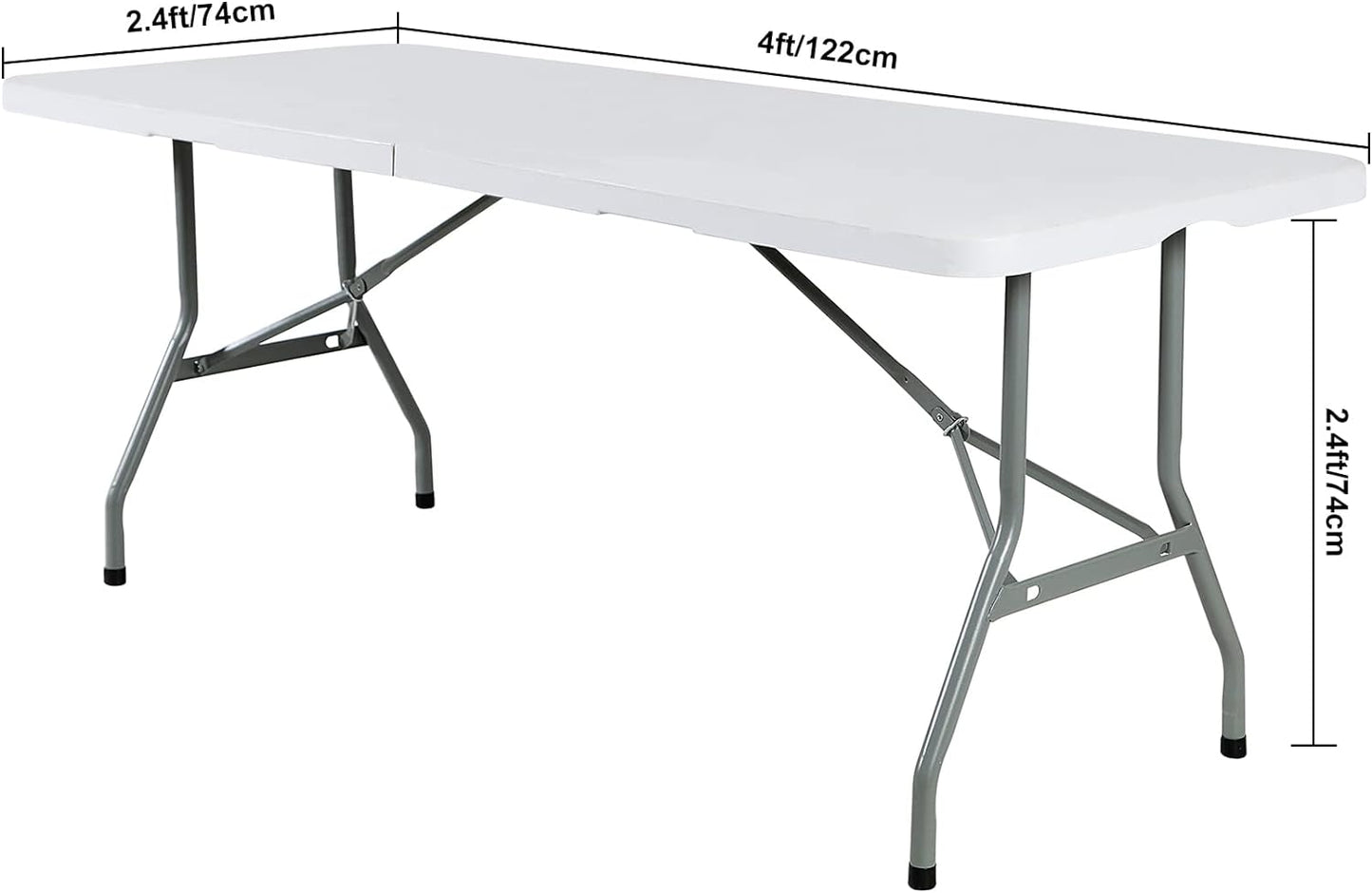 2Pack Spandex Waterproof Table Covers 4ft，Spandex 4ft Waterproof Table Cover for Party,Wedding, Banquet, and Events(Gary)