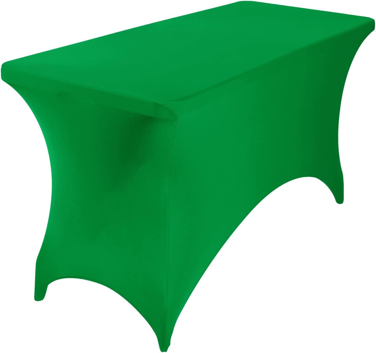 Spandex 8ft Waterproof Table Cover for Party,Wedding, Banquet, and Events(Emerald)