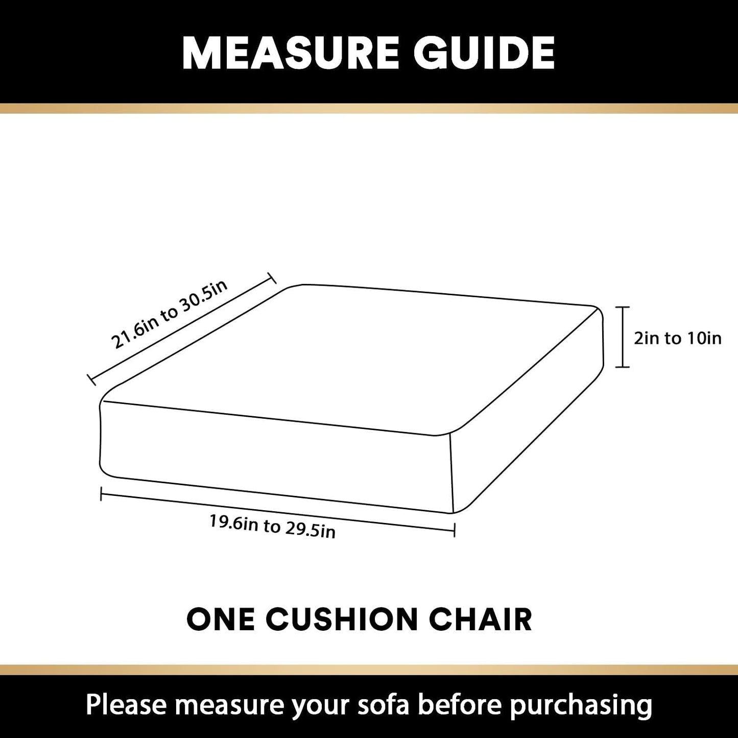 PrinceDeco Stretch Velvet Couch Cushion Cover,Soft Fitted Cushion Slipcover for Arm Chair Sofa Cushion Furniture Protector Seat Cushion Sofa Cover Width Up to 29.5", Navy