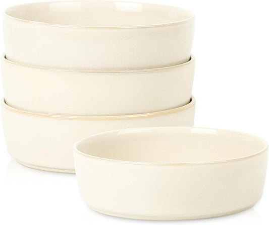 Stone Lain Eden 4-Piece Pasta Bowl Set Stoneware, Beige