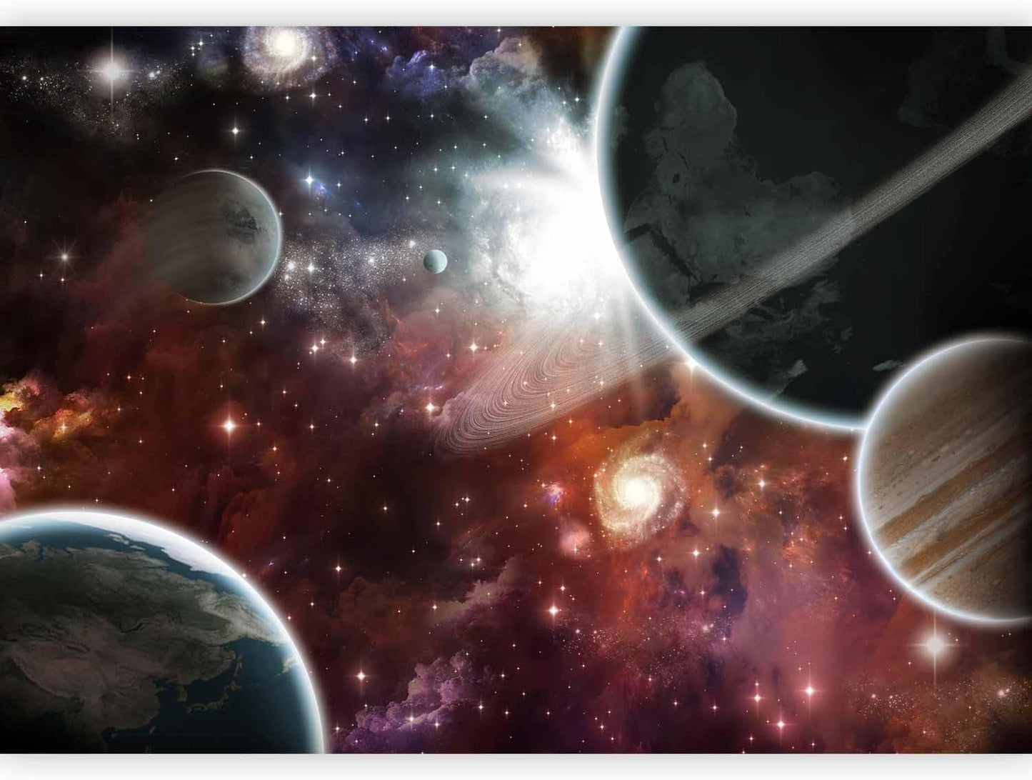 artgeist Wall Mural Cosmos Galaxy 118x83 in - XXL Non-Woven Wallpaper Fleece Wall Decor Photo Print Picture Image Design Home 10110905-32