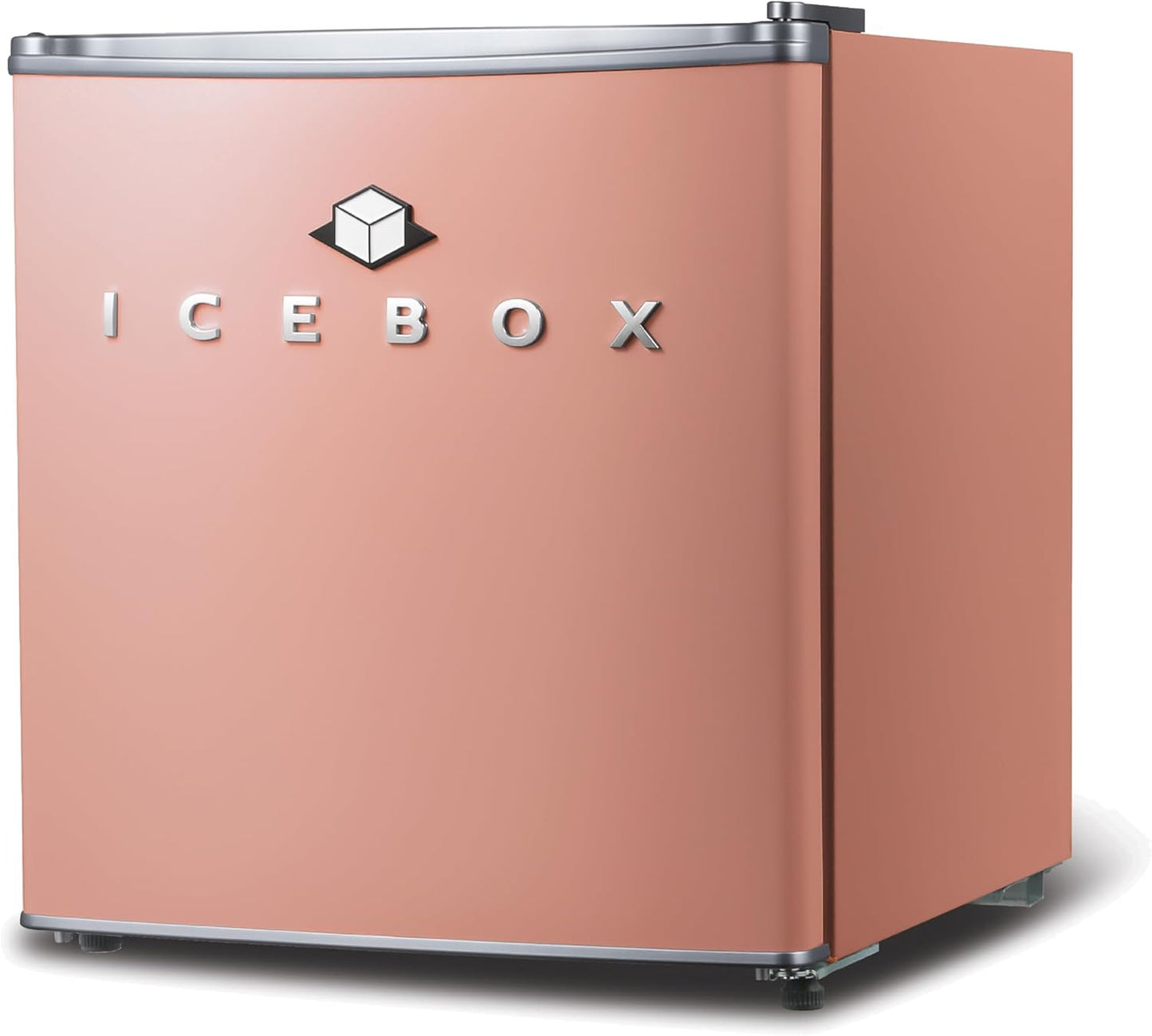 IBCR17BLS Compact, Energy Star Certified Small, Single Door Mini Fridge with Freezer Refrigerator, Standard (1.7 cu ft), Blush Red